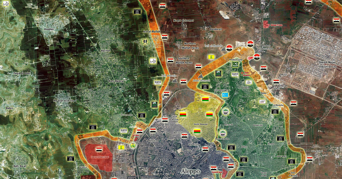 Карта алеппо сегодня 2016 карта боевых действий
