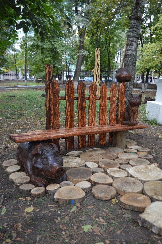 piggy - My, Voronezh, Chainsaw sculpture, Alexander Ivchenko, Chainsaw, , , Video, Longpost