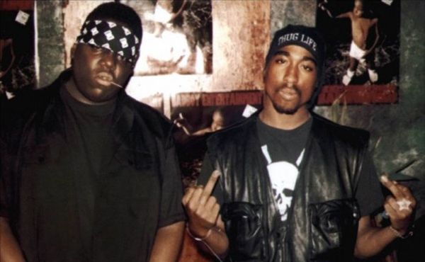 Two legends still unaware that they will cause each other's death - Tupac shakur, , Biggie, , Coastal War, Hip-hop