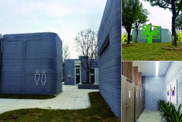 China 3D prints public toilet - news, 3D printer, China, Technologies, Toilet, Not mine, Photo