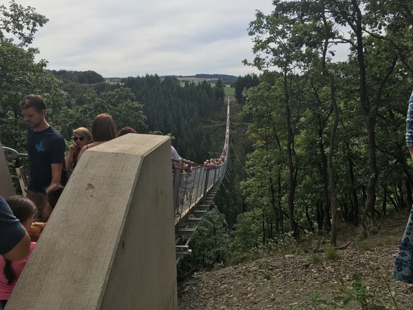 The longest suspension bridge in Germany - My, Germany, Suspension bridge, , Longpost