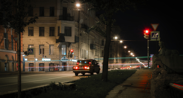 Lermontovsky prospect - My, Saint Petersburg, , Embankment, Night