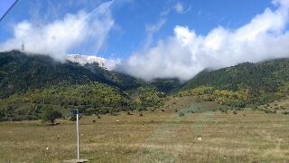 Autumn creeps slowly - My, Autumn, Karachay-Cherkessia, Teberda, Teberda resort town, Kara-Kel, Forest, Longpost