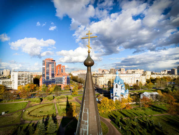 Pulkovo park from a quadcopter - My, Pulkovo park, The park, Photo, Saint Petersburg, Quadcopter, Phantom 4, Longpost