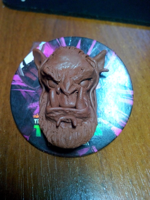 Durotan, the first experience of modeling. - My, Durotan, Warcraft, Polymer clay, Longpost