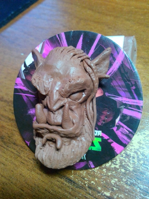 Durotan, the first experience of modeling. - My, Durotan, Warcraft, Polymer clay, Longpost