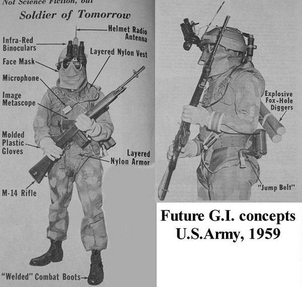 The concept of the American soldier of the future. - 1959, America, Soldier of the future