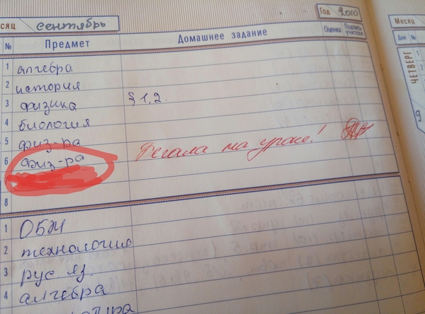 Indeed, what fool would think of running Ps: archive, found my diary # school - My, School, Note in the diary, Studies