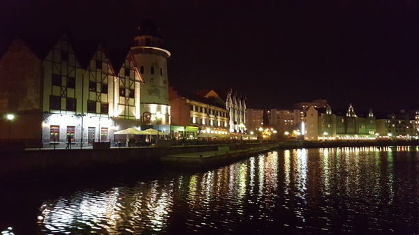 Night Kaliningrad - My, Photo, Kaliningrad, Town, Night