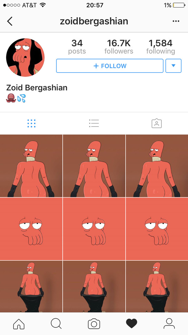 Who came up with this idea? - Zoidberg, Kim Kardashian, Futurama, Instagram