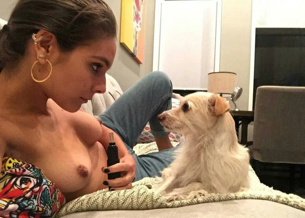 Сумасшедшая битва взглядов) - NSFW, Актеры и актрисы, Caitlin Jean Stasey, Клубничка, Фото