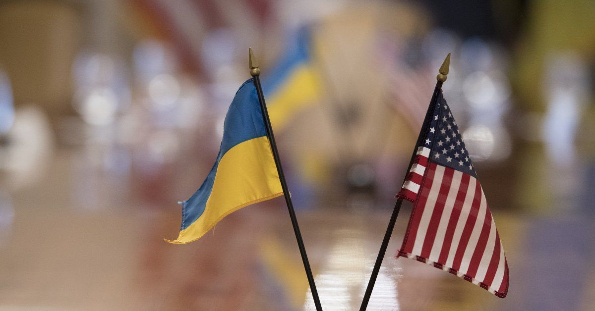 Флаг сша на украине