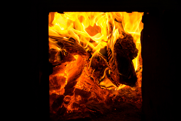 rustic stove - My, Fire, Photo, The photo, Stove, Village, Grandmother, Cosiness, Firewood