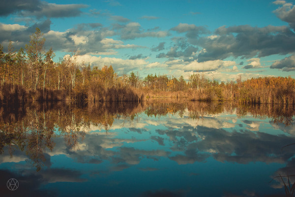 Autumn landscape - My, Nature, The nature of Russia, Photo, The photo, Autumn, Reflection, Lake