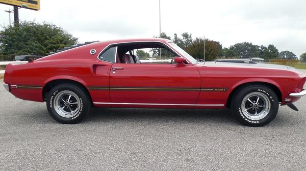 1969 FORD MUSTANG MACH 1 FASTBACK - Ford mustang, Auto, Retro, Red, Dangerous animals, USA