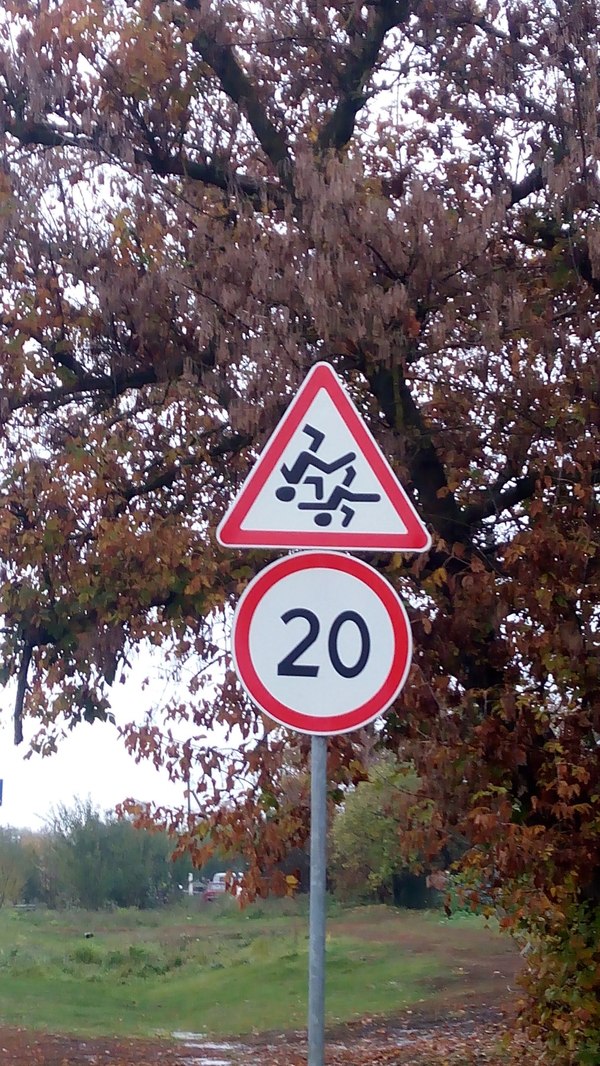 In the piggy bank of posts about road signs - Road sign, Carelessness, 