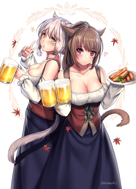 Anime art - Anime Art, Аниме, Final Fantasy, Miqote, Animal Ears, Nеko, Неко