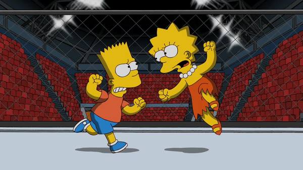 It's been on The Simpsons before. - The Simpsons, MMA, Fights without rules