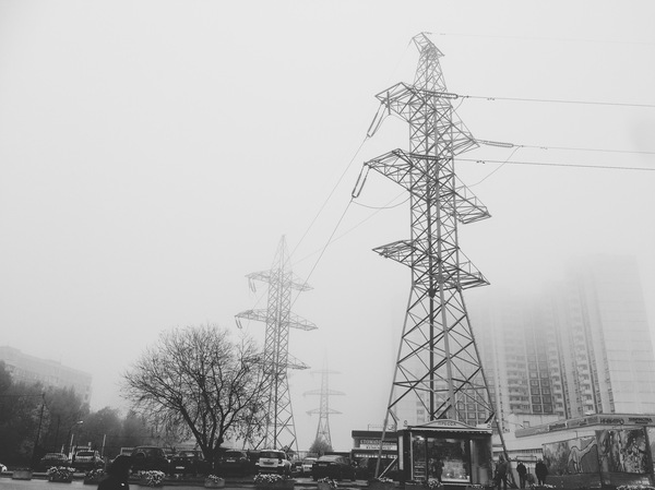 Konkovo ??area this morning - My, Photo, Moscow, Konkovo, Morning, Fog