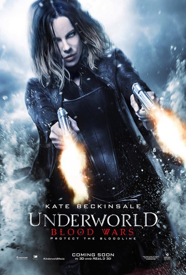 Fresh poster for the film Underworld: Blood Wars - , , Another world, , Kate Beckinsale, Vampires, Werewolves