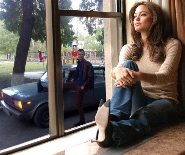 When you're waiting for the one and only... - Angelina Jolie, Photoshop master, Humor
