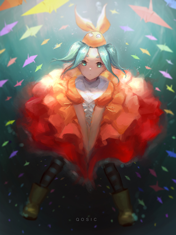 Ononoki Yotsugi - Anime Art, Аниме, Monogatari series, Yotsugi Ononoki, Qosic