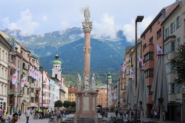 City at the foot of the mountain. - My, Photo, The mountains, Alps, Austria, Longpost