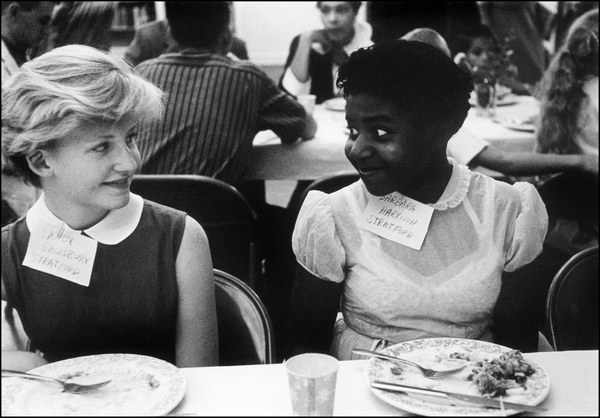 Party for white and black children, 1958, Virginia, USA - Old photo, Black and white, Party, Law, USA, Racial segregation, Longpost