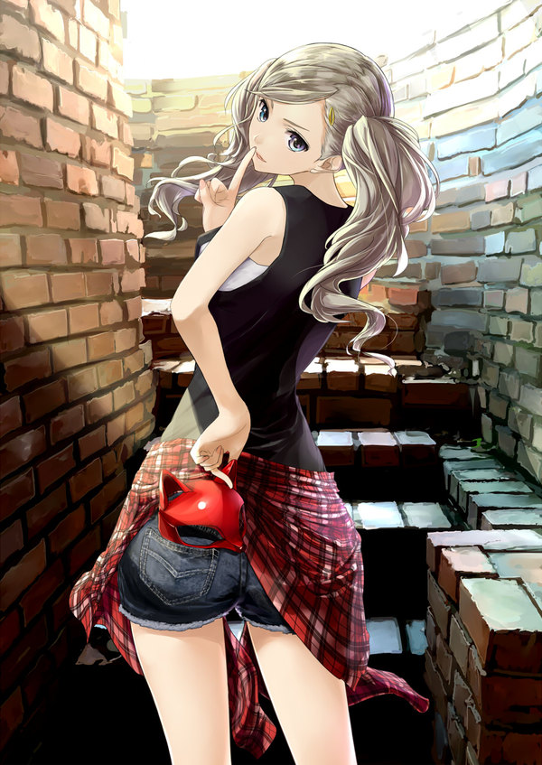 I steal hearts, but it's a secret. - Anime, Art, Anime art, Persona 5, Ann takamaki, 