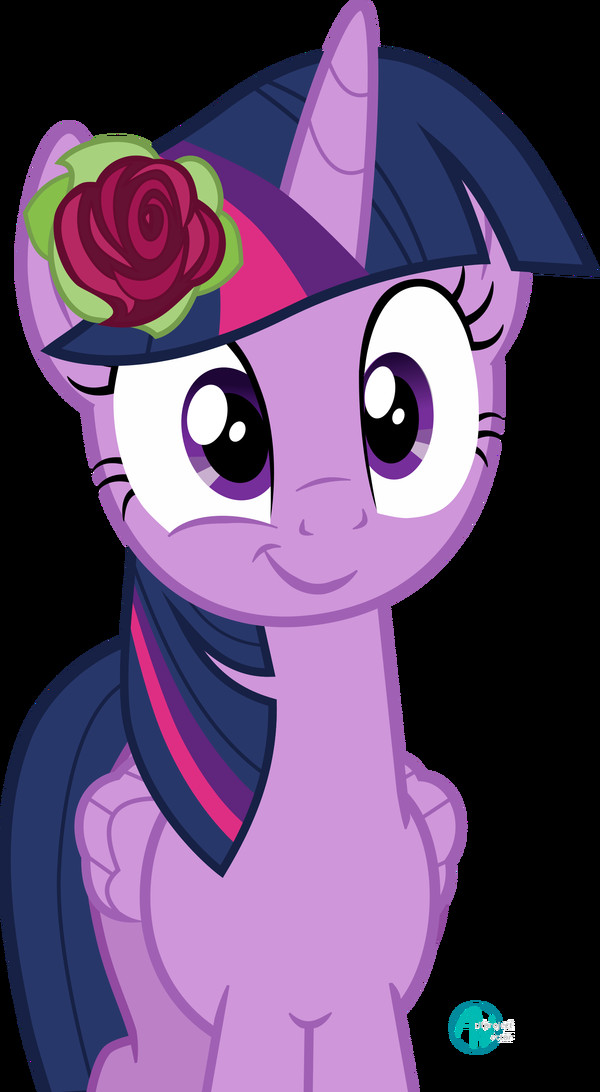 Just smile! - Smile, Twilight sparkle, My little pony, Flowers