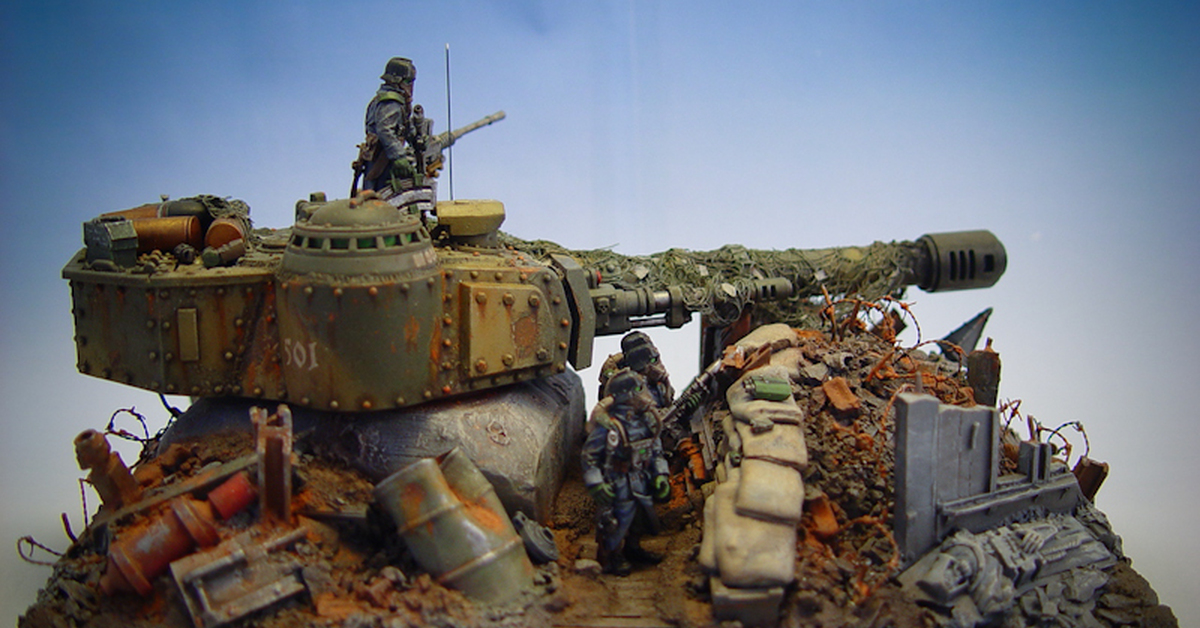 Warhammer 40 k Miniatures Diorama Имперская гвардия