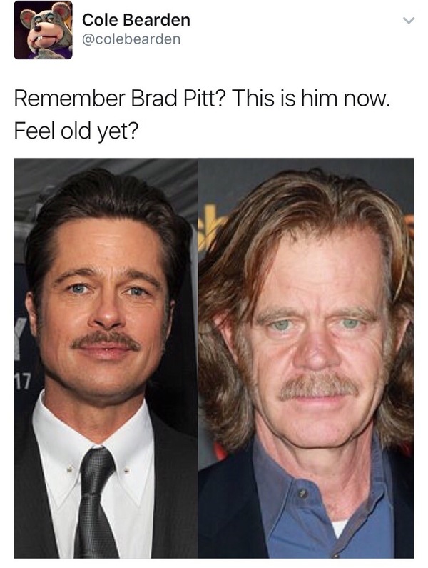 Looks like I know who Brad Pitt turns into after a divorce - Brad Pitt, Frank Gallagher, Shameless