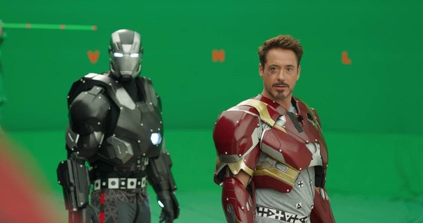 The special effects of the film Captain America: Civil War - Chromakey, Photos from filming, Longpost, Marvel, Special effects, Captain America: Civil War, Scene from the movie, Movies