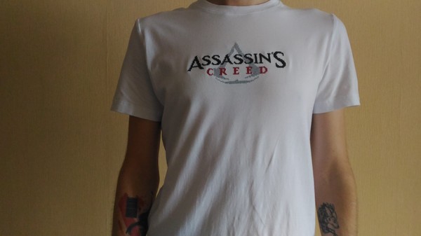 Long Post my second) - Longpost, Assassin, My, With your own hands, Presents, Embroidery, Assassins creed, My, Needlework