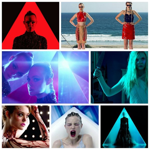 Triangles in the movie Neon Demon - Movies, neon demon, Scene from the movie, Triangle, Elle Fanning