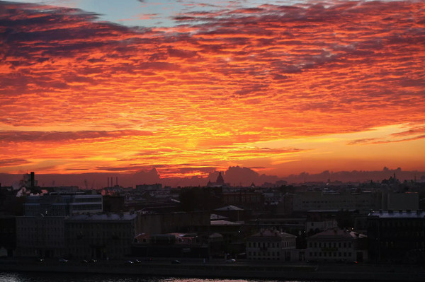 Heavenly beauty in St. Petersburg... - Russia, Saint Petersburg, Town, Sky, Sunset, dust, Photo, The photo