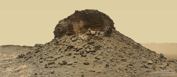 Martian mound. - Mars, Photo, Curiosity