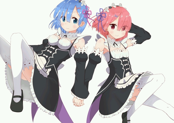 Аниме Арт #299 - Rem, Ram, Re:Zero Kara, Арт, Аниме, Rem (Re:Zero Kara), Ram (Re:Zero Kara)