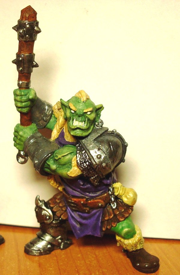 Greenskin Orc Toad - My, Stand modeling, , Hobby, Orcs, , Photo on sneaker, Technologist