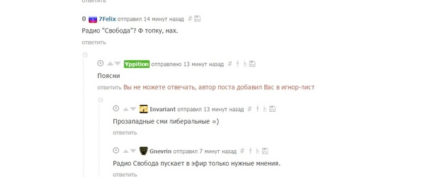 Господа администраторы, а не кажется ли Вам, что на Пикабу порой нарушается свобода слова? - Пикабу, Политика, Модератор, Моё