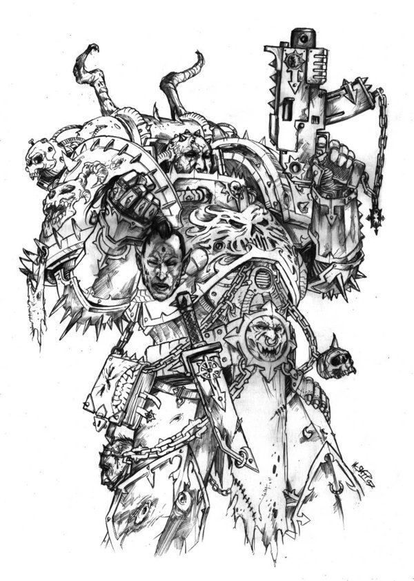 Artists Warhammer Ch. 30 - Klaus Scherwinski. - Warhammer 40k, , Art, Longpost