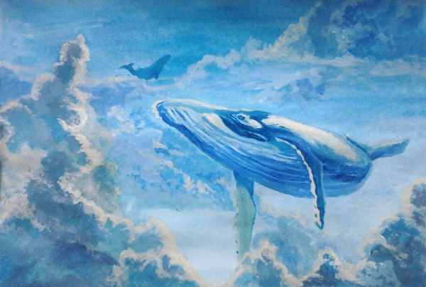 Whales - My, Story, Literature, Graffiti, Russia, Cattle, Artist, Whale, Realism, Longpost