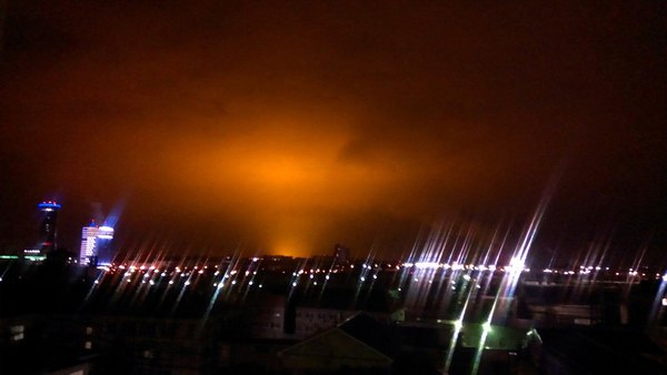 Light pollution in Chelyabinsk - My, Chelyabinsk, Environmental pollution, Sadness