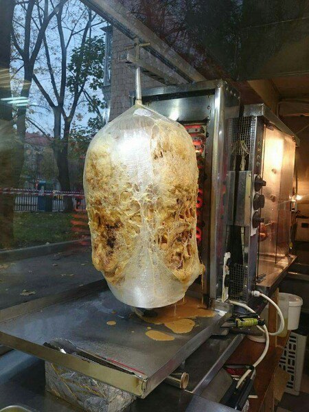 In Moscow they hide everything - Shawarma, , Moscow