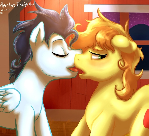 What happens in the barn stays in the barn - NSFW, My little pony, MLP gay, Shipping, Braeburn, Soarin