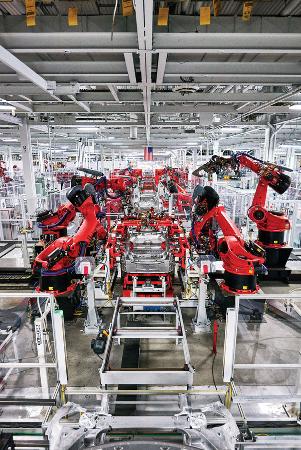 Завод Tesla изнутри: как роботы штампуют электромобили Машина, Завод, Tesla, Длиннопост