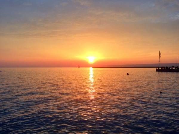 Sunset over the lake, Austria - Nature, Lake, Sunset, Water, My, Austria