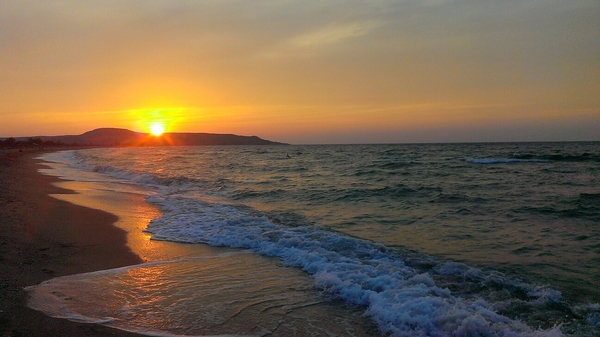 Crimea. Sea of ??Azov. Sunset - My, Crimea, Travels, Russia, Photo