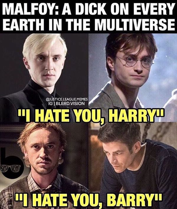 Unlucky blond - Draco Malfoy, Harry Potter, Barry Allen, Daniel Radcliffe, Flash