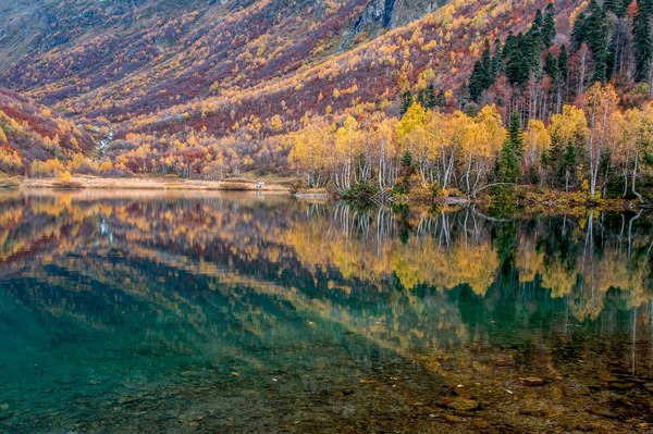 Lake Kardyvach - Lake, Kardyvach, Autumn, Краснодарский Край, Russia, Nature, Gotta go, Photo, Longpost
